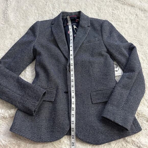 NWT Joules Juliane Blazer Womens French Navy Blue Cotton Size 2 Business/Preppy - Picture 4 of 10